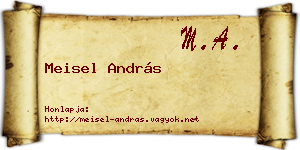 Meisel András névjegykártya